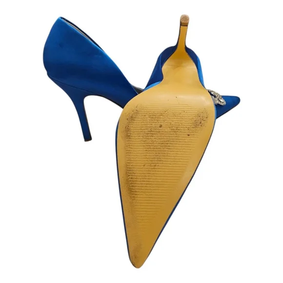 Women's Audrey Brooke Blue Embellished Heels Size 8.5 - Picture 5 of 7
